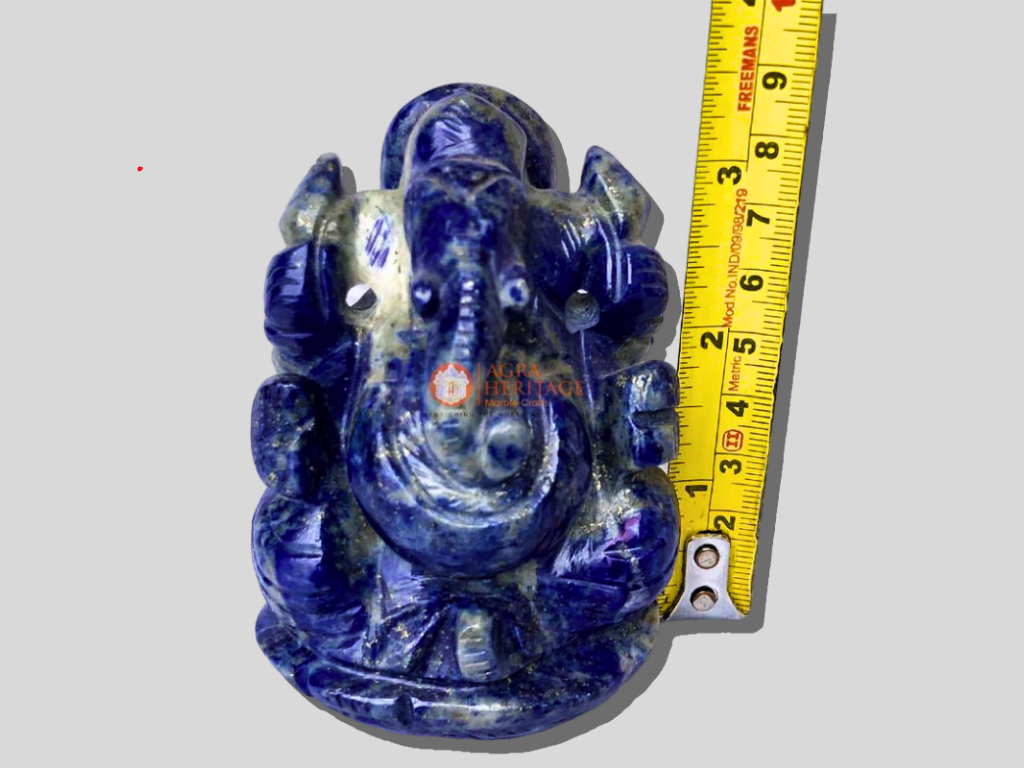 Gemstone Lapis Ganpati Religious Best Wishes Gift